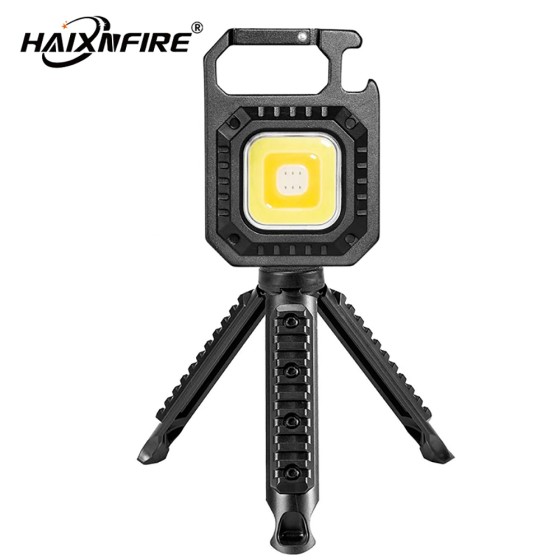 HaixnFire W101 Rechargeable Emergency Keychain Light Multifunctional Portable Small Torch High Brightness COB Outdoor Camping Light