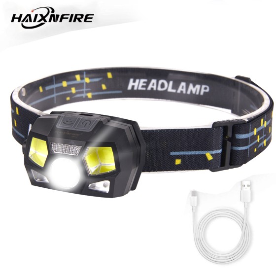 HAIXNFIRE HP19 Ultra Bright LED Rechargeable Headlight with USB Charger