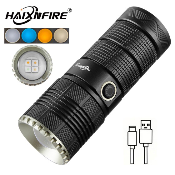 HaixnFire H036 Shooting Supplementary lighting lamp Type C Rechargeable White light Blue light Yellow light Warm white Ambient light Telescopic zoom Four-light lamp