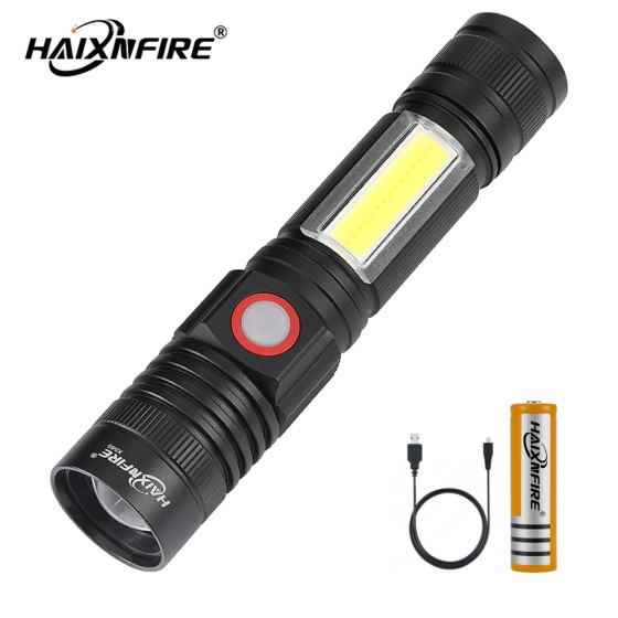 HaixnFire X580 Zoom Torch XM-T6 Escort Torch USB Rechargeable Camping Light