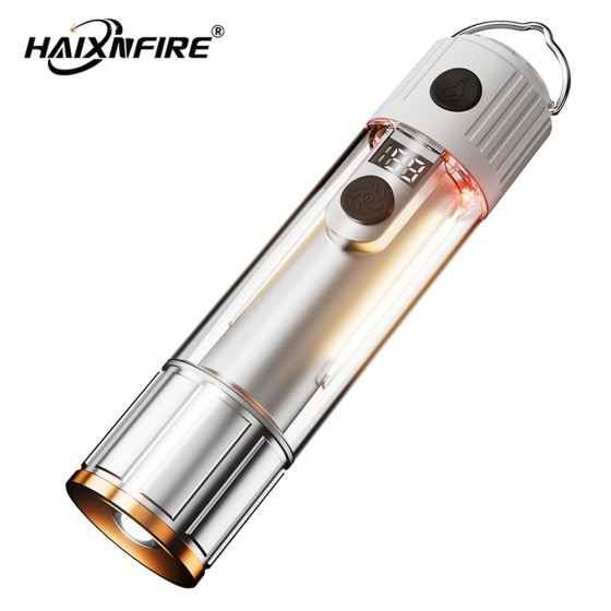 HaixnFire X750 High Light LED Flashlight Waterproof Portable Light Type-C Rechargeable Flashlight Camping Hiking