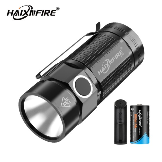 HaixnFire X11 Mini Flashlight Rechargeable Outdoor Camping Light Highlight Cap Light Floodlight Keychain Light